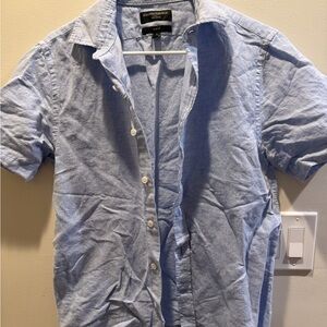Banana Republic Linen Blend Shirt in Light Blue